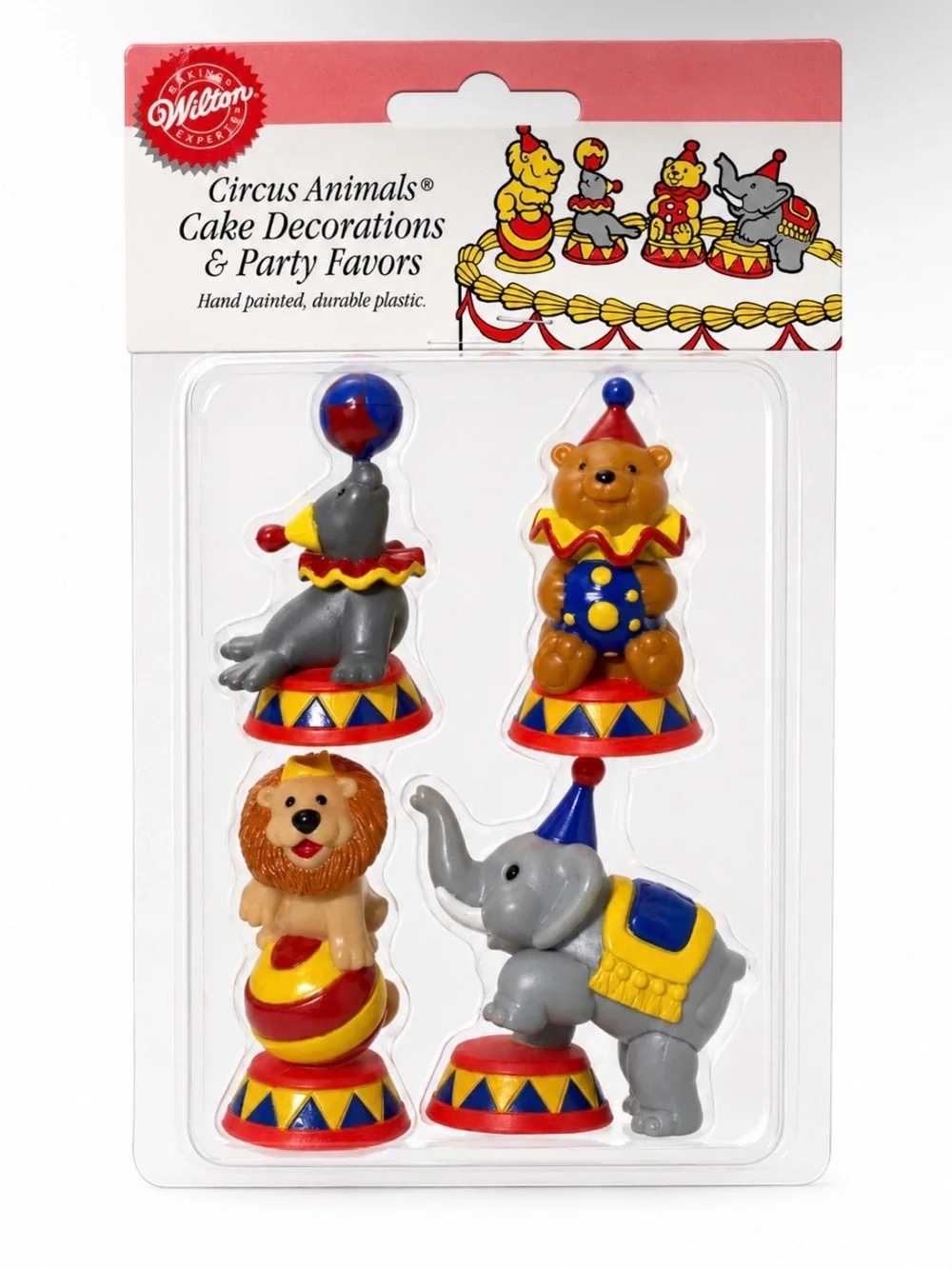 Wilton VINTAGE Circus Animal Cake Decorations - 1994